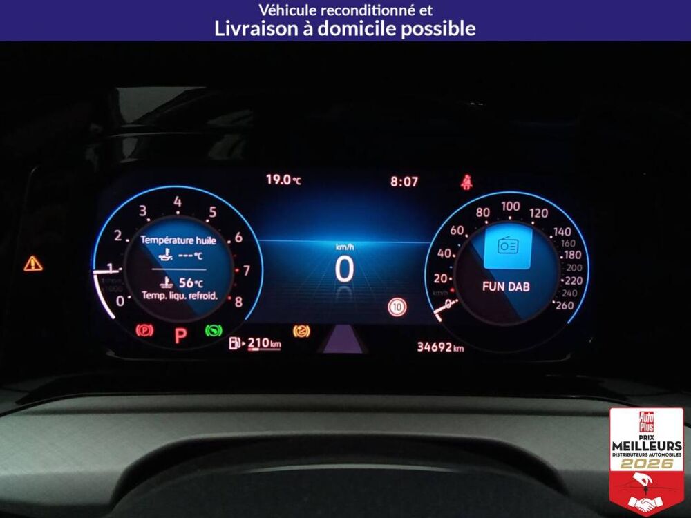 Golf 1.0 eTSI OPF 110 DSG7 Life +GPS +Cam&eacute;ra 2022 occasion 10150 Lavau