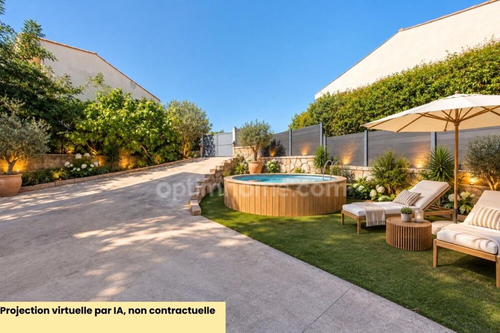 MONTPELLIER (34000)  MAISON INDIVIDUELLE  6 PIÈCES  4 CHAMBRES  JARDIN  GARAGE  TOITURE NEUVE