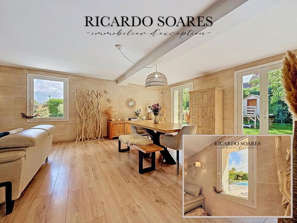 LE MEUX 60880 - VILLA DE CHARME 196m2 / 6 CHAMBRES / PISCINE / 3 GARAGES / TERRAIN 1400m2