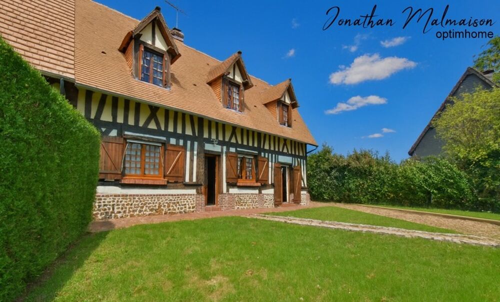 ? Charmante maison normande  4 pièces  102 m²  Terrain 1 224 m²  Proche Breteuil (3 km)