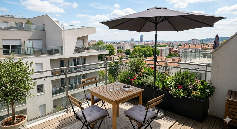 - T3 COEUR DE VILLE en DERNIER ETAGE avec BALCON et PARKING, proche MÉTRO -