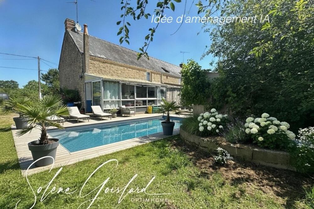 Maison en pierre, à 1km du bourg, au calme