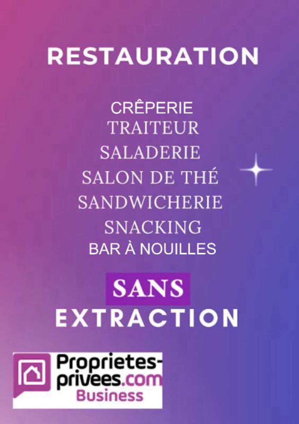   75011 PARIS : RESTAURATION RAPIDE 47 M² - PETIT LOYER - RUE DYNAMIQUE ET PASSANTE 