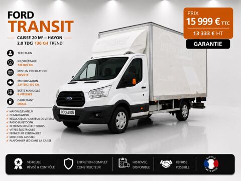 Ford Transit 1&deg; Main / 2L TDCI 130cv Pack TREND CARPLAY ANDROID 20m3 cais 2020 occasion Abbecourt 60430