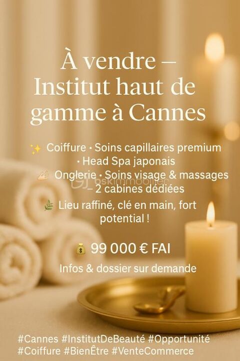 Institut de beaut&eacute; & coiffure haut de gamme – Cannes centre 69000 06400 Cannes