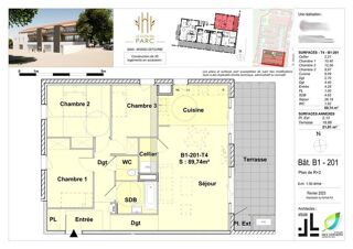  Appartement à vendre 4 pièces 91 m²