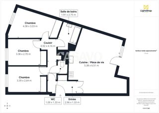  Appartement � vendre 4 pi�ces 77 m�
