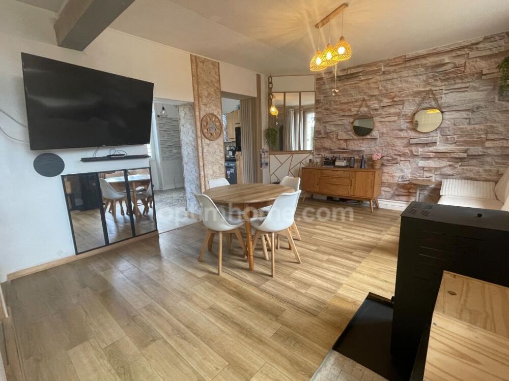 Belle maison en pierre de 4 chambres avec jardin de 515 m2 plat et puits
