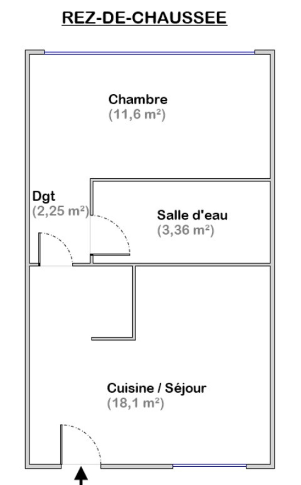 EXCLUSIVITE CALVI APT T2 35 M² QUARTIER SUPER U au prix d'un STUDIO !