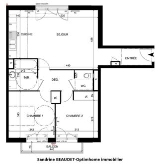  Appartement à vendre 3 pièces 65 m²