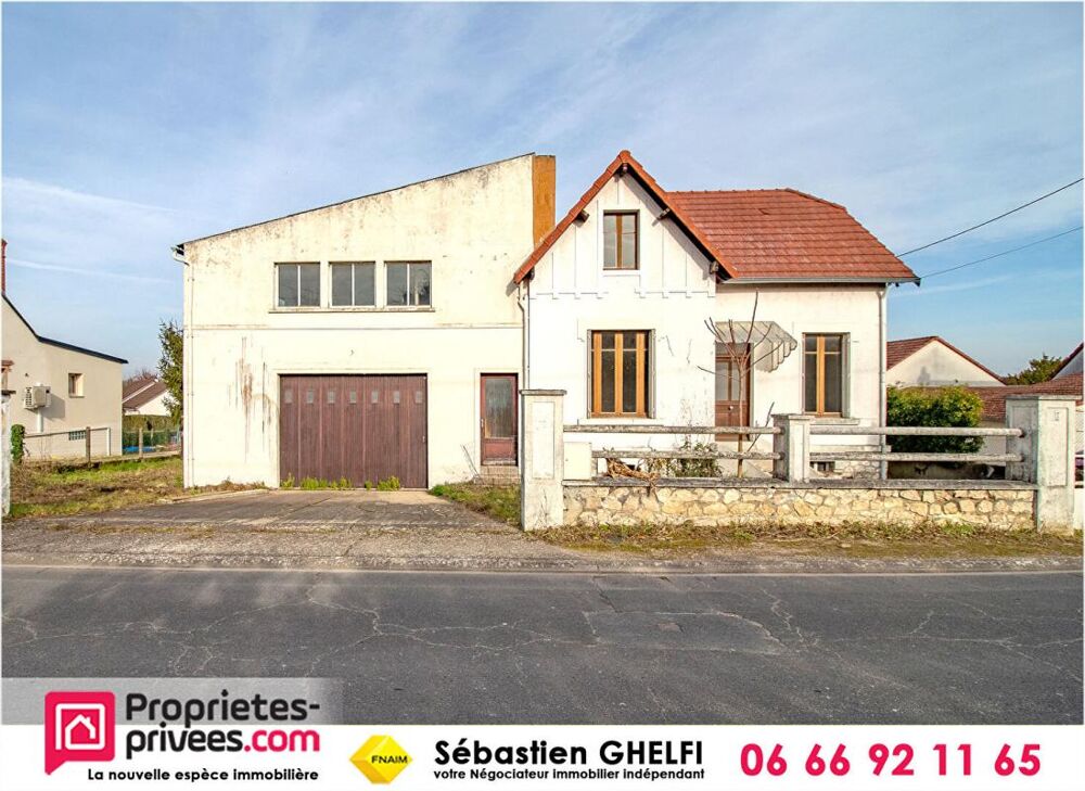 Vente Maison maison avec 3 chambres-garage-hangar d'environ 80 m² sur 2 niveaux Romorantin lanthenay