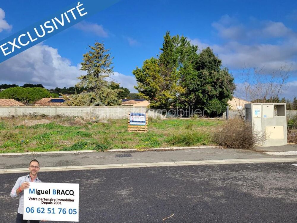 Vente Terrain Terrain de 390 m² viabilisé et prêt à bâtir avec une longueur de façade confortable sur Lespignan 34710 Lespignan