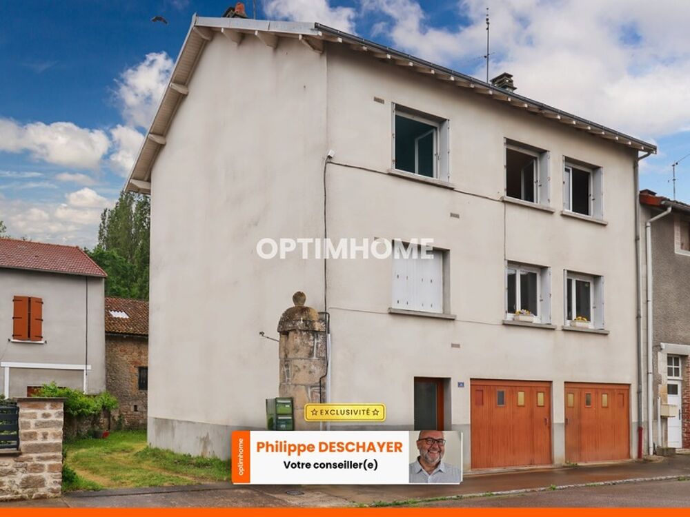 Vente Immeuble Immeuble de rapport à vendre à CHATEAUPONSAC (Haute-Vienne) - 2 Appartements Type F3 - 4 Garages Chateauponsac