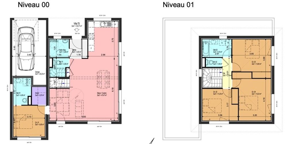 Maison à vendre 5 pièces LA RAVOIRE (73)- 123 M2 - VEFA - REF15 - frais de notaire offert