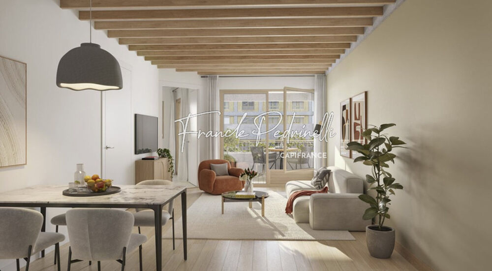 Appartement T4 de standing avec balcon vue dégagée au 8e étage  Lyon Confluence