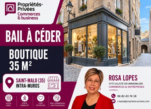 35400 SAINT MALO - LOCAL COMMERCIAL 35 M&sup2; GRANDE VITRINE 165000 35400 Saint malo