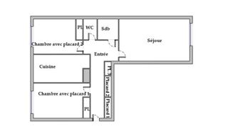  Appartement � vendre 3 pi�ces 56 m�