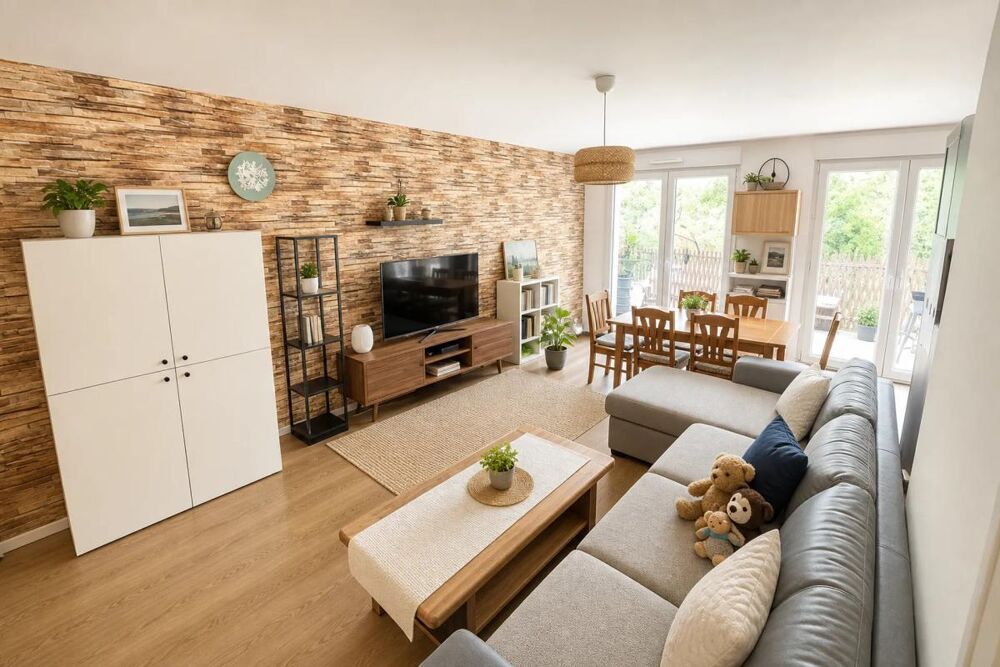 Charmant 3 pièces avec balcon et garage à Darnétal