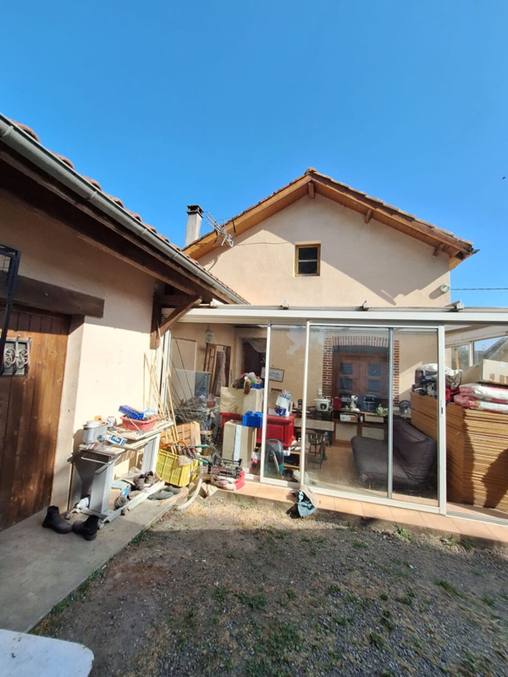 ? Maison en pierre à rénover  Fort potentiel à Plaisance-du-Gers  Terrain 1 569 m²  Dépendances & véranda