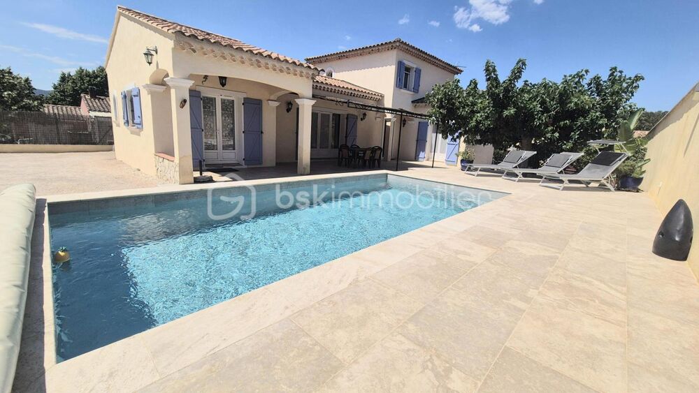 PIERREFEU - Villa de 128 m² - Parcelle 1000 m² - 4 chambres - Garage - Piscine
