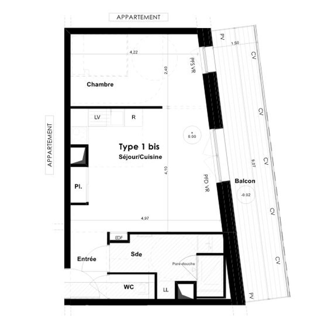 Location Appartement Appartement de 40m2 à louer sur Nantes Nantes