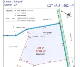  Terrain � vendre 602 m�