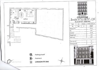  Appartement � vendre 2 pi�ces 47 m�