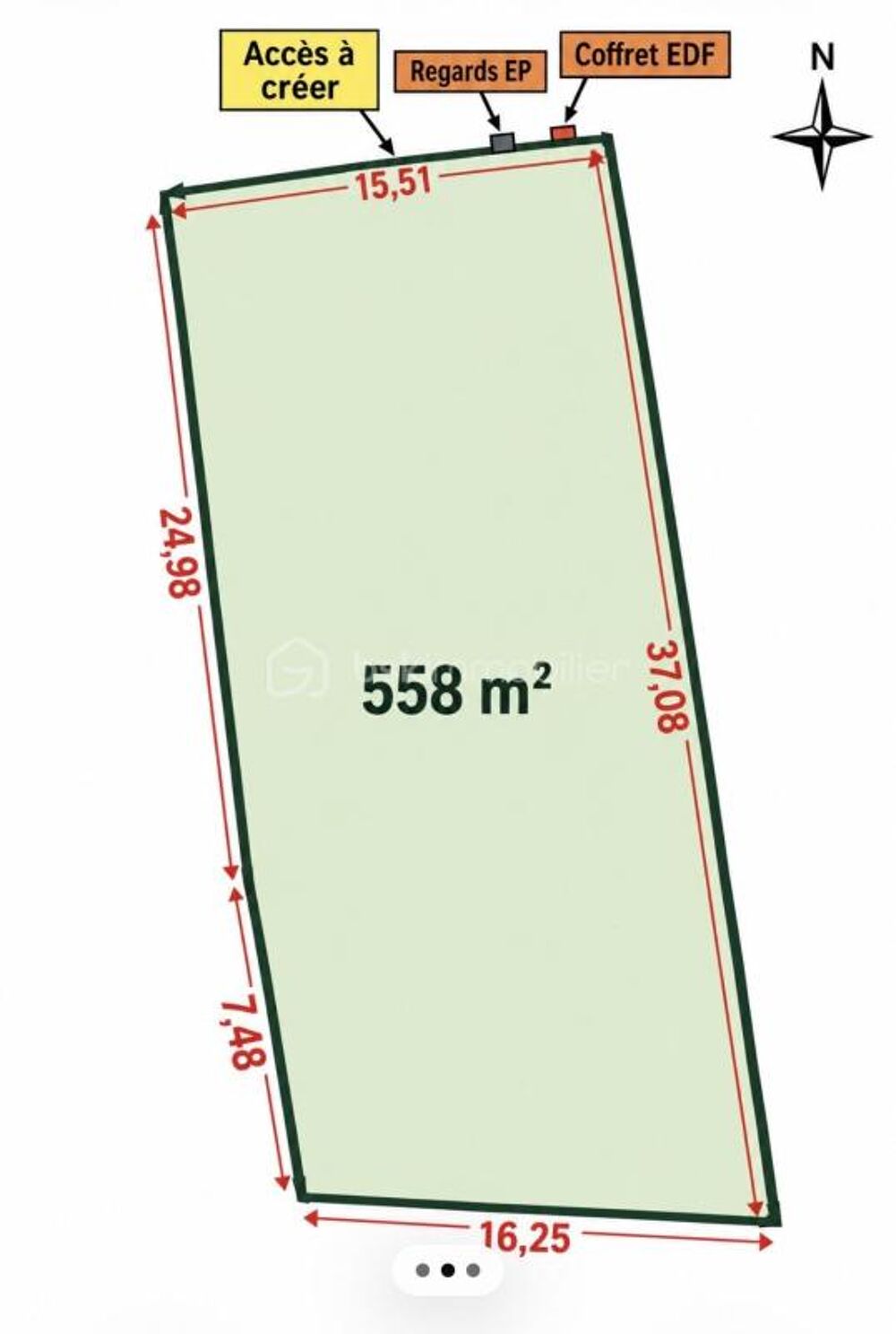 Vente Terrain TERRAIN CONSTRUCTIBLE 558 M² – LA CHAPELLE-SUR-ERDRE – ENVIRONNEMENT CALME ET VERDOYANT.LIBRE DE CONSTRUCTEUR La chapelle sur erdre
