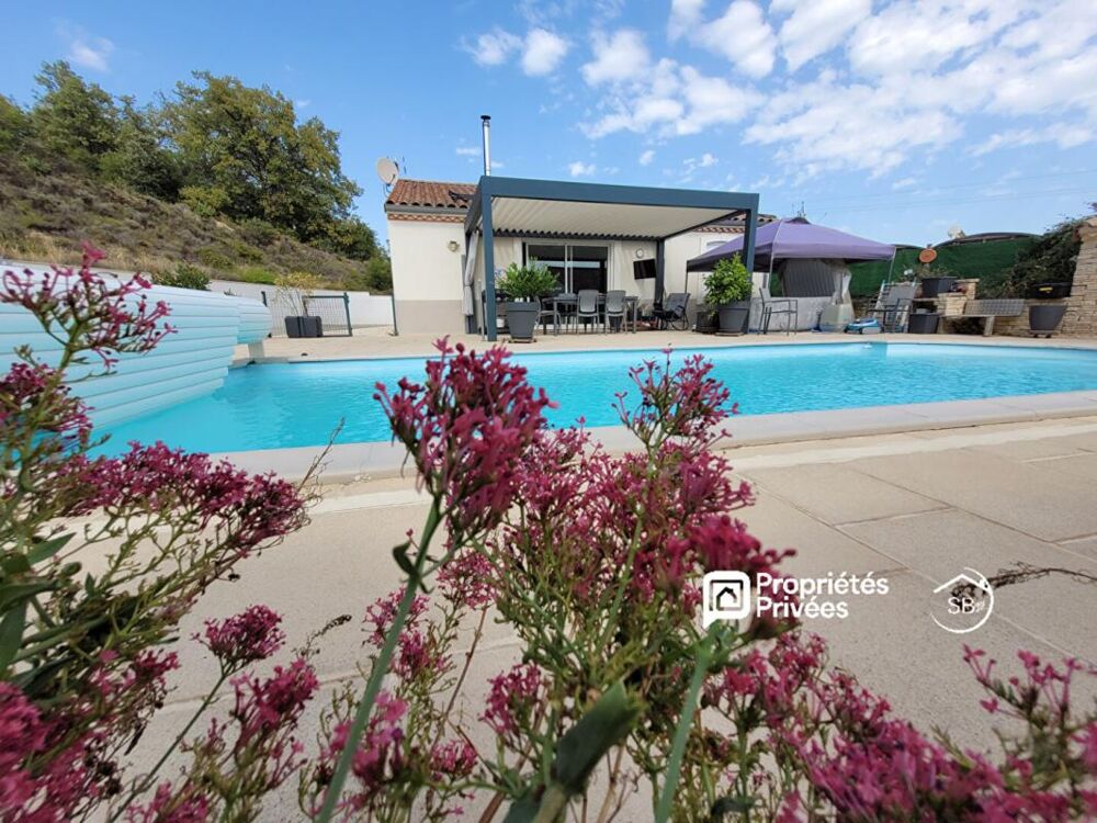 Vente Maison Maison de plain-pied 4 chambres avec piscine et garage - Lagorce 319 000  HAI Lagorce