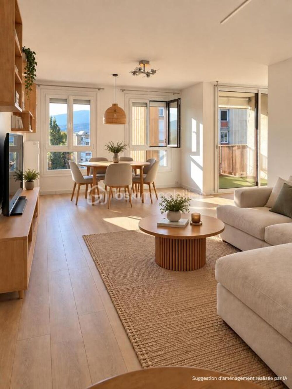 BARBY - T3 de 73 m² en étage élevé avec balcon