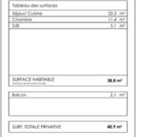  Appartement � vendre 2 pi�ces 39 m�