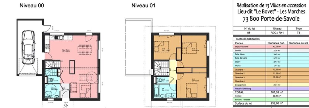 Vente Maison Maison à vendre 4 pièces PORTE DE SAVOIE (73) - 101,53M2 Porte de savoie