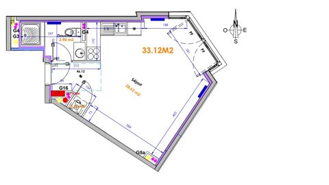  Appartement � louer 1 pi�ce 33 m�