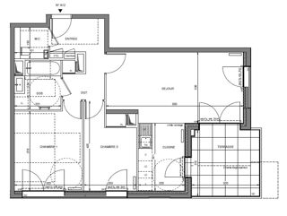  Appartement  vendre 3 pices 65 m