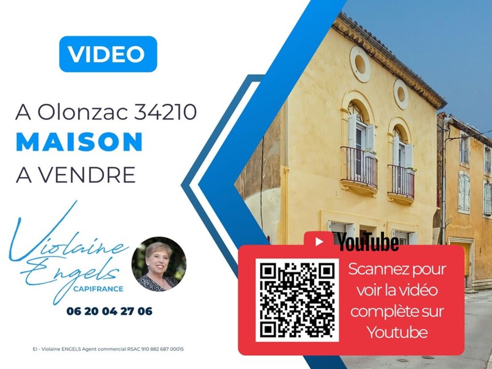 Vente Maison Maison de village r�nov�e avec caract�re et grand garage � Olonzac, Minervois Olonzac