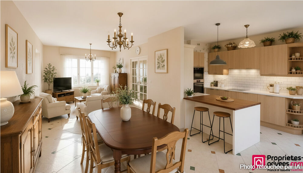 Traditionnelle au calme - 3 chambres - garage - jardin vue dégagée - 98 m²