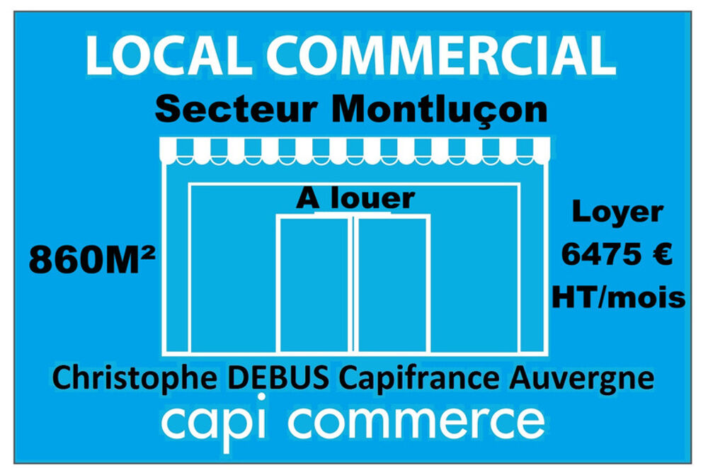   A louer local commercial, industriel, artisanal sur MONTLUCON (03100) ALLIER 