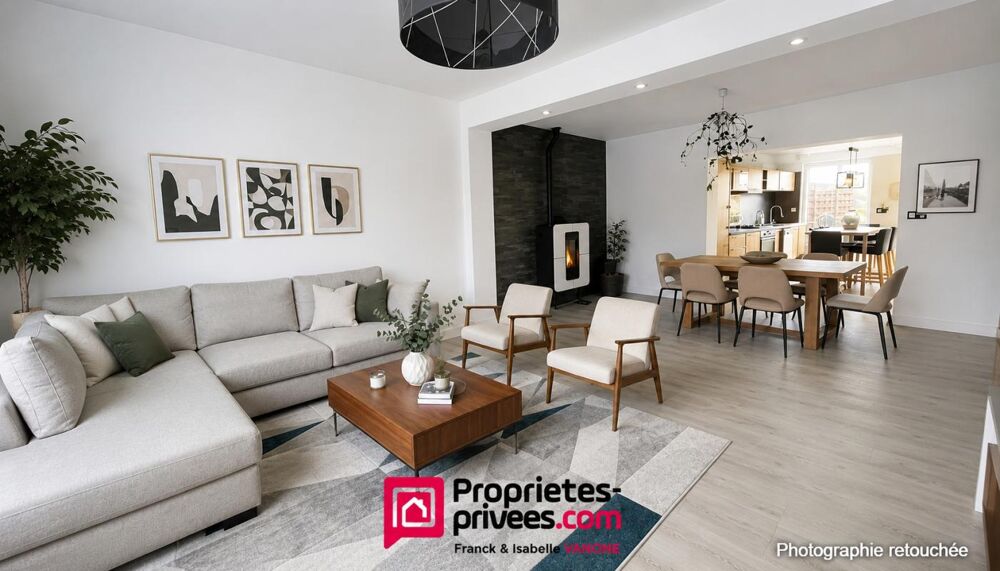 Large maison 100m² - 3 chambres - terrasse Ouest au calme