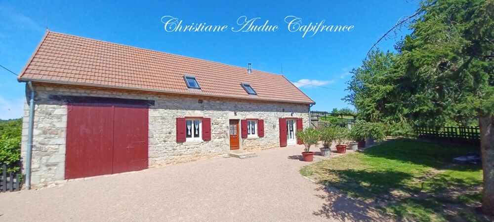 Vente Maison Charolles à 5 minutes, Maison en pierres, rénovée, de 128 m² avec grange attenante aménageable, sur terrain de 2 357 m² Vendenesse les charolles
