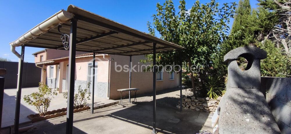 Vente Maison MAISON DE PLAIN-PIED DE 116M2- TERRAIN 528 M2- 4 CHAMBRES - 1 GARAGE - 14 PANNEAUX PHOTOVOLTAÏQUES-CABANON Carcassonne