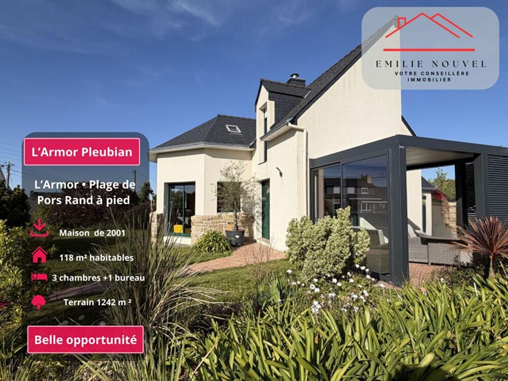 Vente Maison L'Armor ? Maison 124 m² proche plage de Pors Rand Pleubian