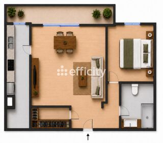  Appartement à vendre 2 pièces 58 m²