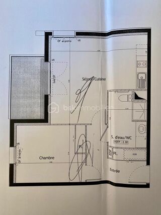  Appartement  vendre 1 pice 24 m
