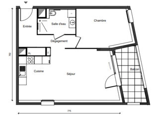  Appartement � vendre 2 pi�ces 52 m�