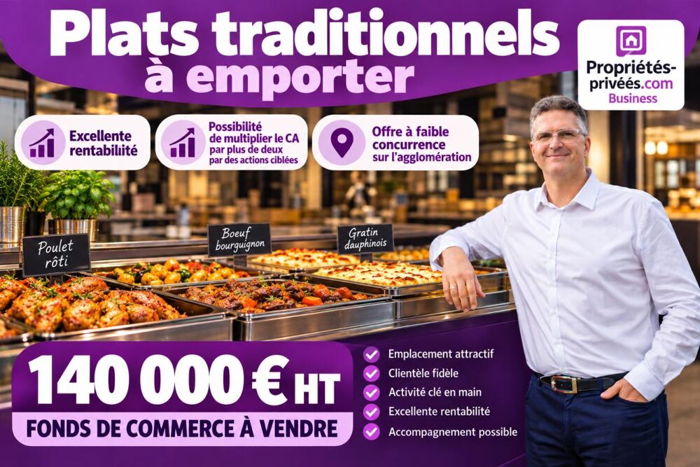   GRENOBLE - RESTAURATION RAPIDE, TRAITEUR, VENTE À EMPORTER, FORTE NOTORIÉTÉ 
