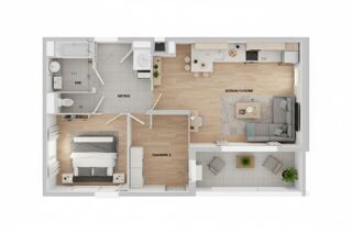  Appartement � vendre 3 pi�ces 61 m�