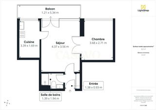  Appartement à vendre 2 pièces 43 m²