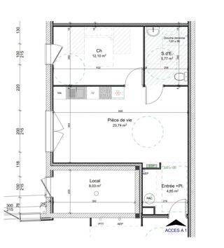  Appartement à vendre 2 pièces 46 m²