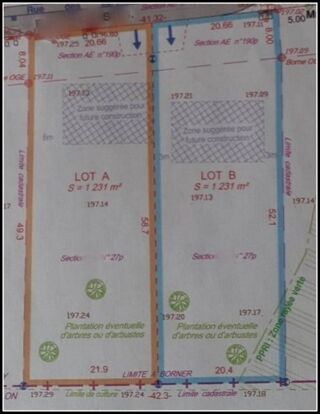  Terrain � vendre 1231 m�