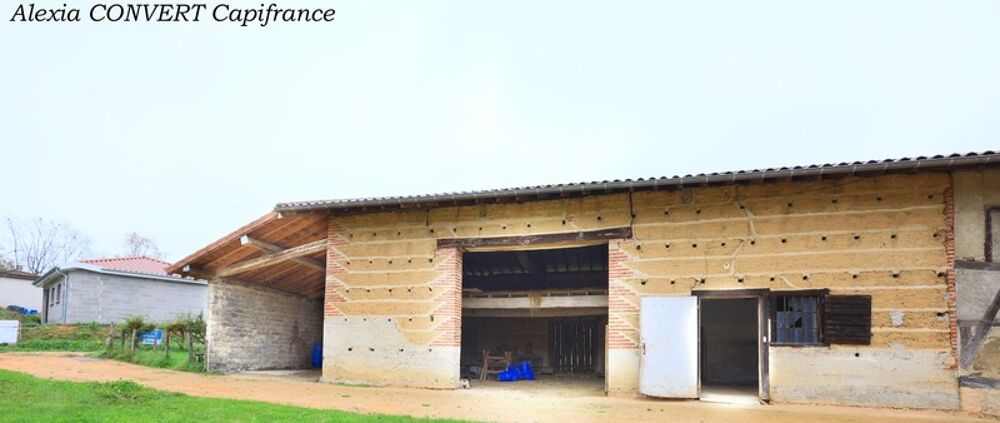 Vente Remise/Grange Bâtisse à vendre 5 pièces + abris proche de MEZERIAT (01) terrain 1320m² constructible Vandeins